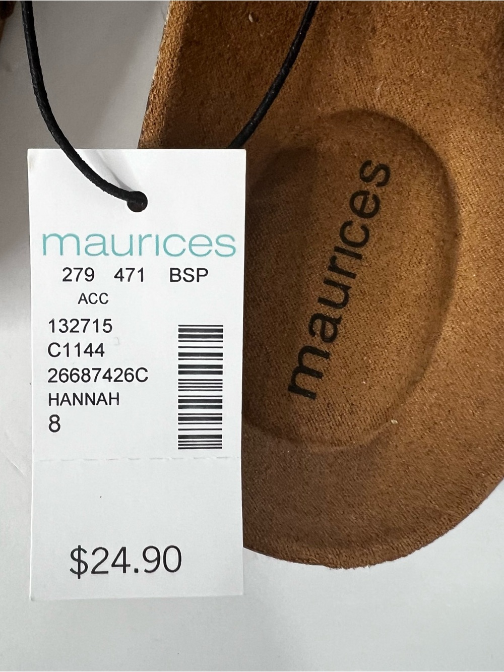 Maurices Brown Leather Strappy Buckle Comfort Sandals Sz 8 All Man-Made Material - Picture 12 of 12